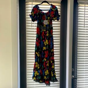 NWT Rixo x Target off the shoulder floral dress